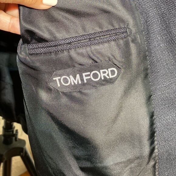 TOM FORD O’Connor Blue Sport Coat Silk & Mohair Fit Y - Picture 9 of 13